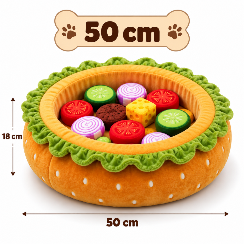 BurgerBowl Foraging Dog Bed