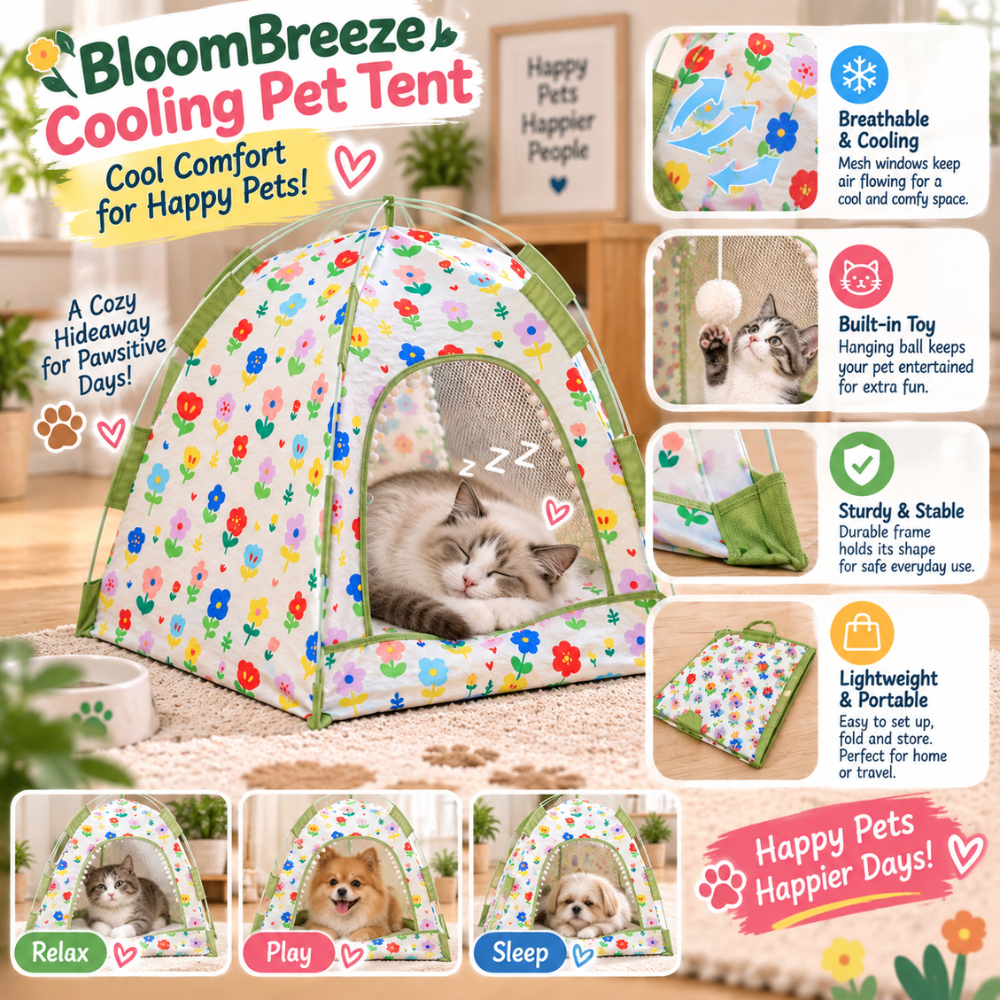 BloomBreeze Cooling Pet Tent