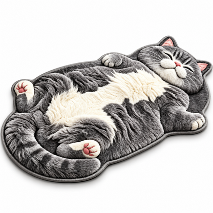 CozyPaws Cat-Shaped Rug