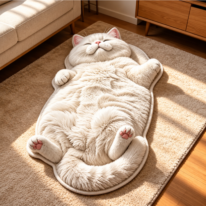 CozyPaws Cat-Shaped Rug