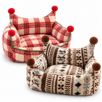 CozyNest Plush Pet Sofa Bed