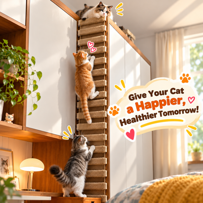 Wooden Cat Adventure Ladder