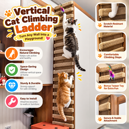 Wooden Cat Adventure Ladder