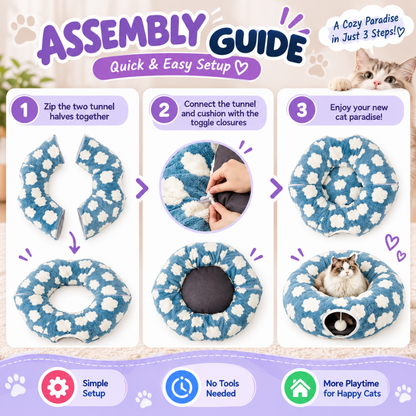 CozyTunnel Donut Pet Bed