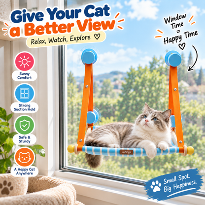 WindowNest Suction Cup Cat Hammock
