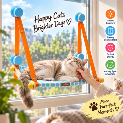 WindowNest Suction Cup Cat Hammock