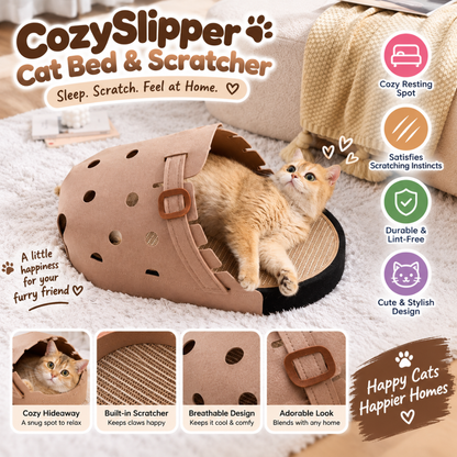 CozySlipper Cat Bed & Scratcher