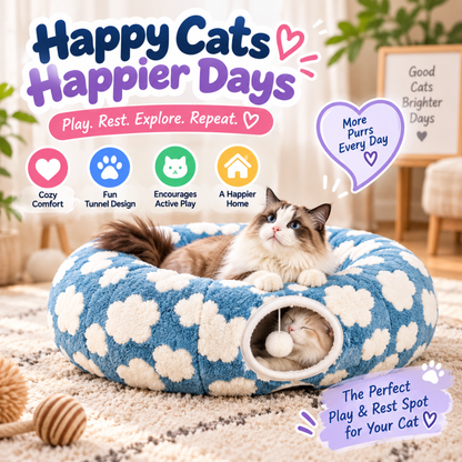 CozyTunnel Donut Pet Bed