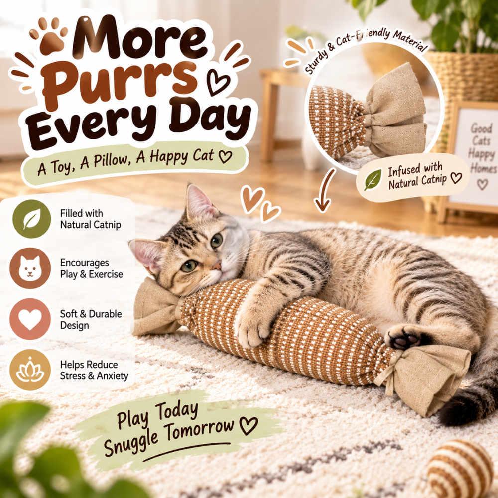 Catnip Candy Roll Cat Toy