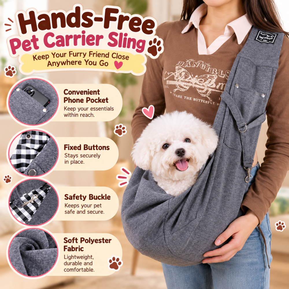 CozyPaws Crossbody Pet Carrier
