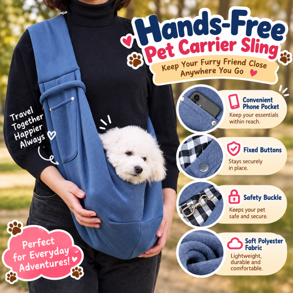 CozyPaws Crossbody Pet Carrier