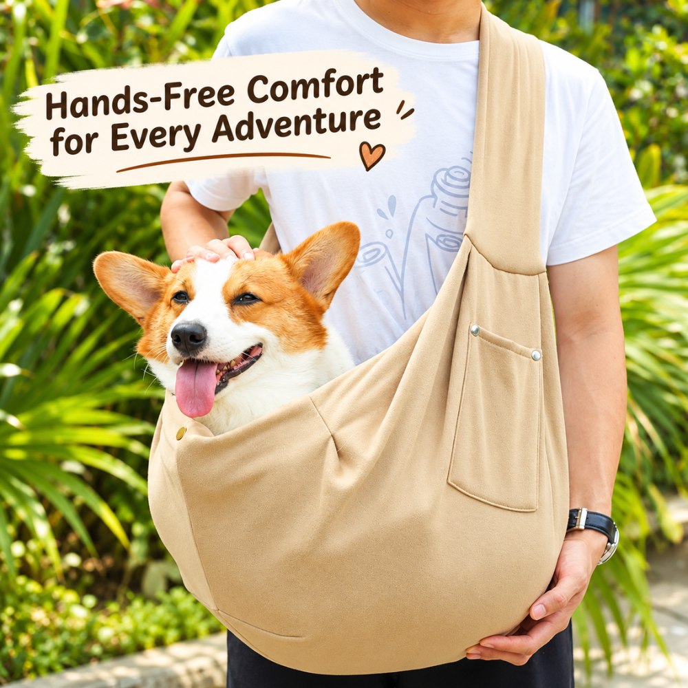CozyPaws Crossbody Pet Carrier