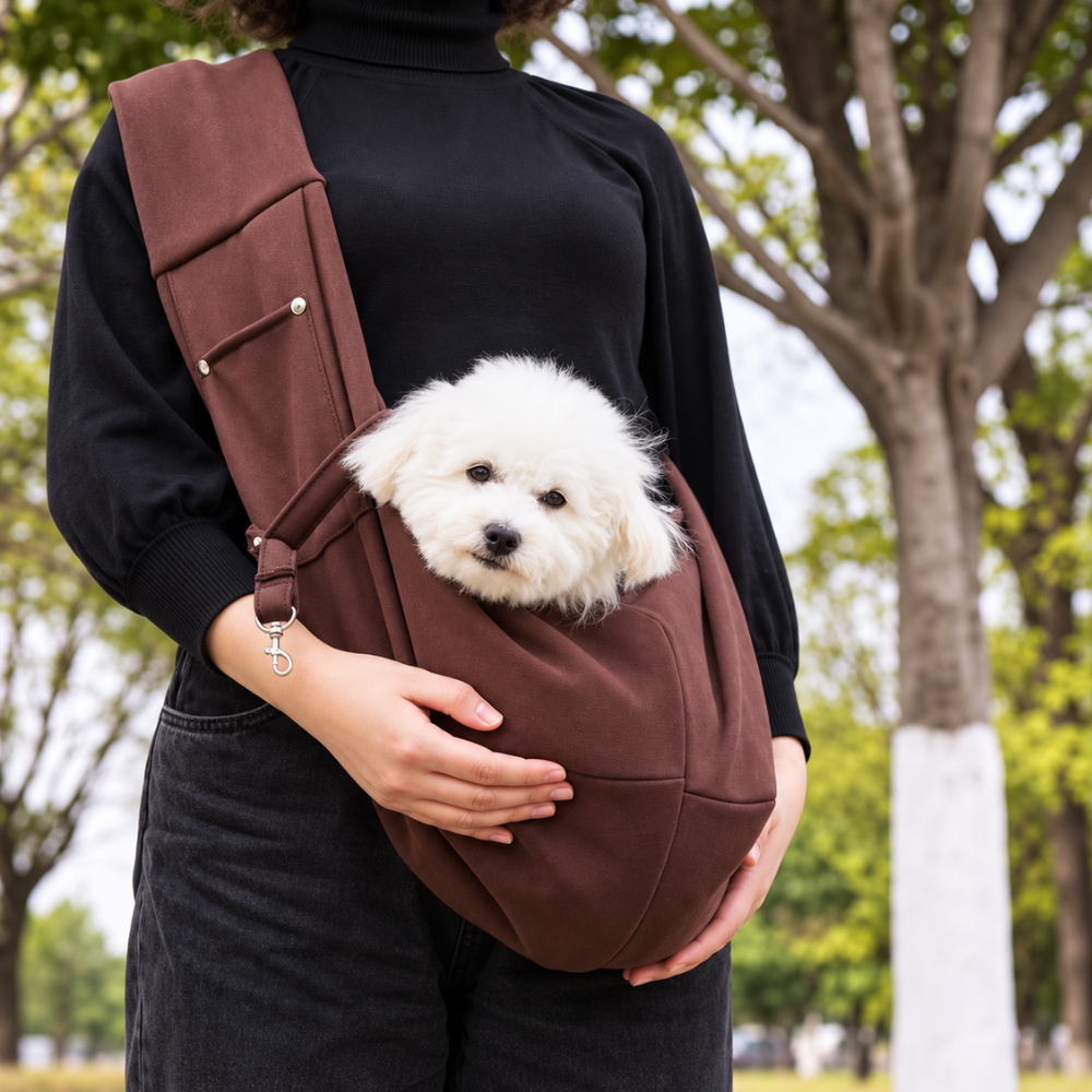 CozyPaws Crossbody Pet Carrier