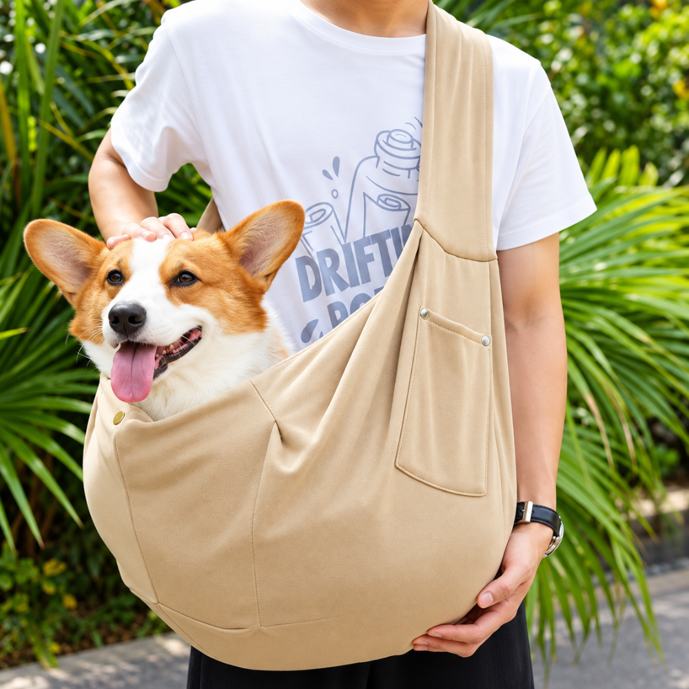 CozyPaws Crossbody Pet Carrier