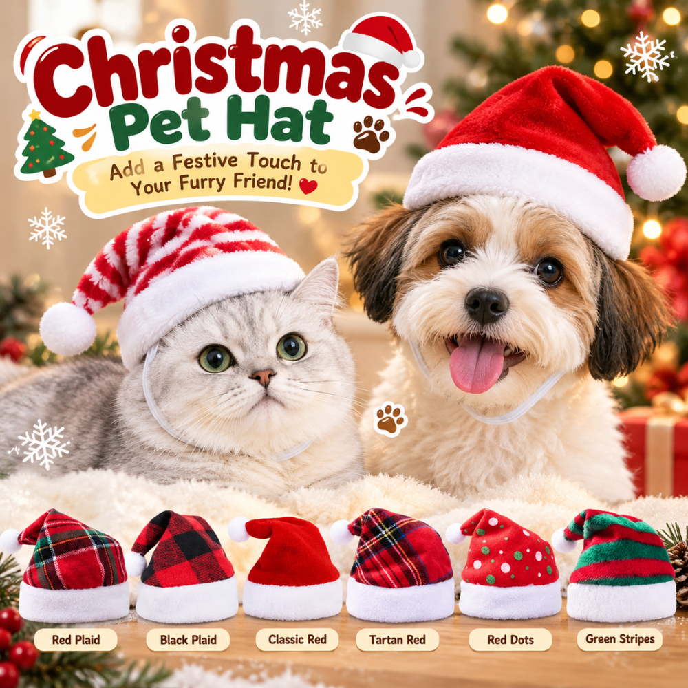 JollyPaws Christmas Santa Hats