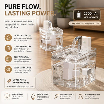 AquaFlow Automatic Pet Water Fountain