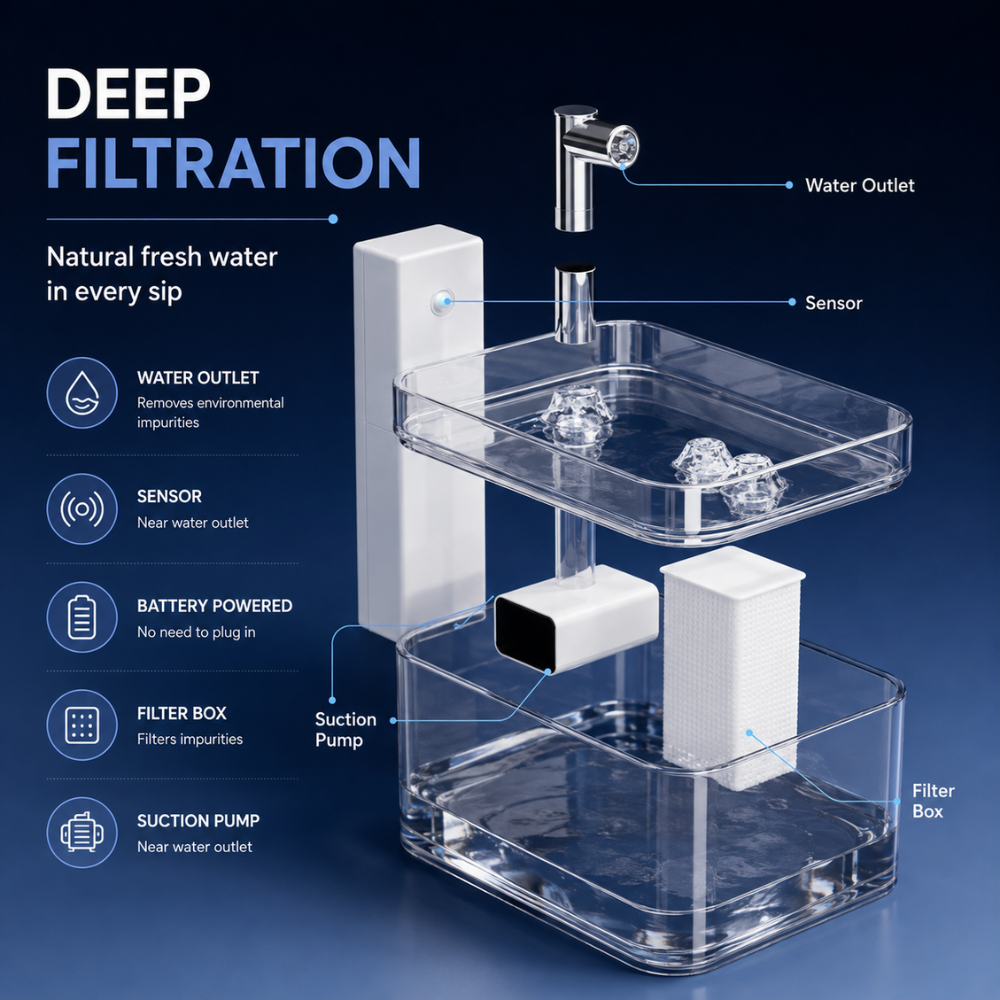 AquaFlow Automatic Pet Water Fountain