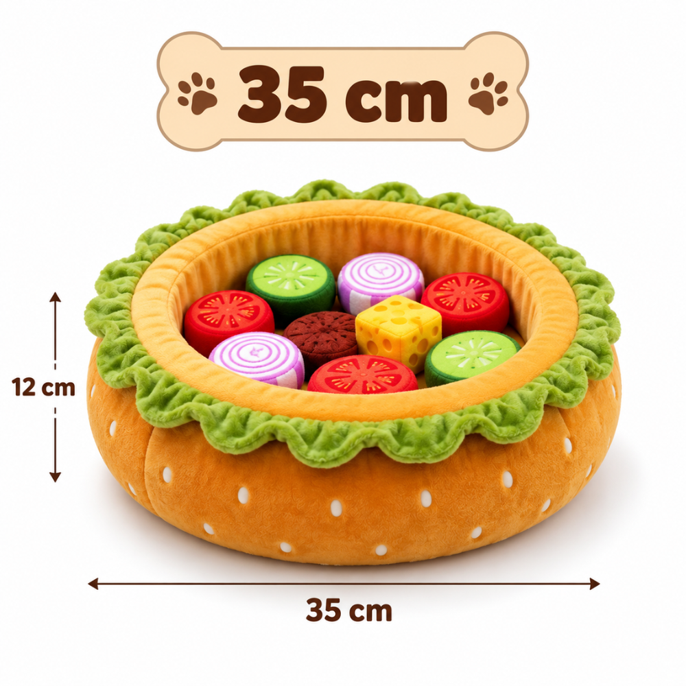 BurgerBowl Foraging Dog Bed