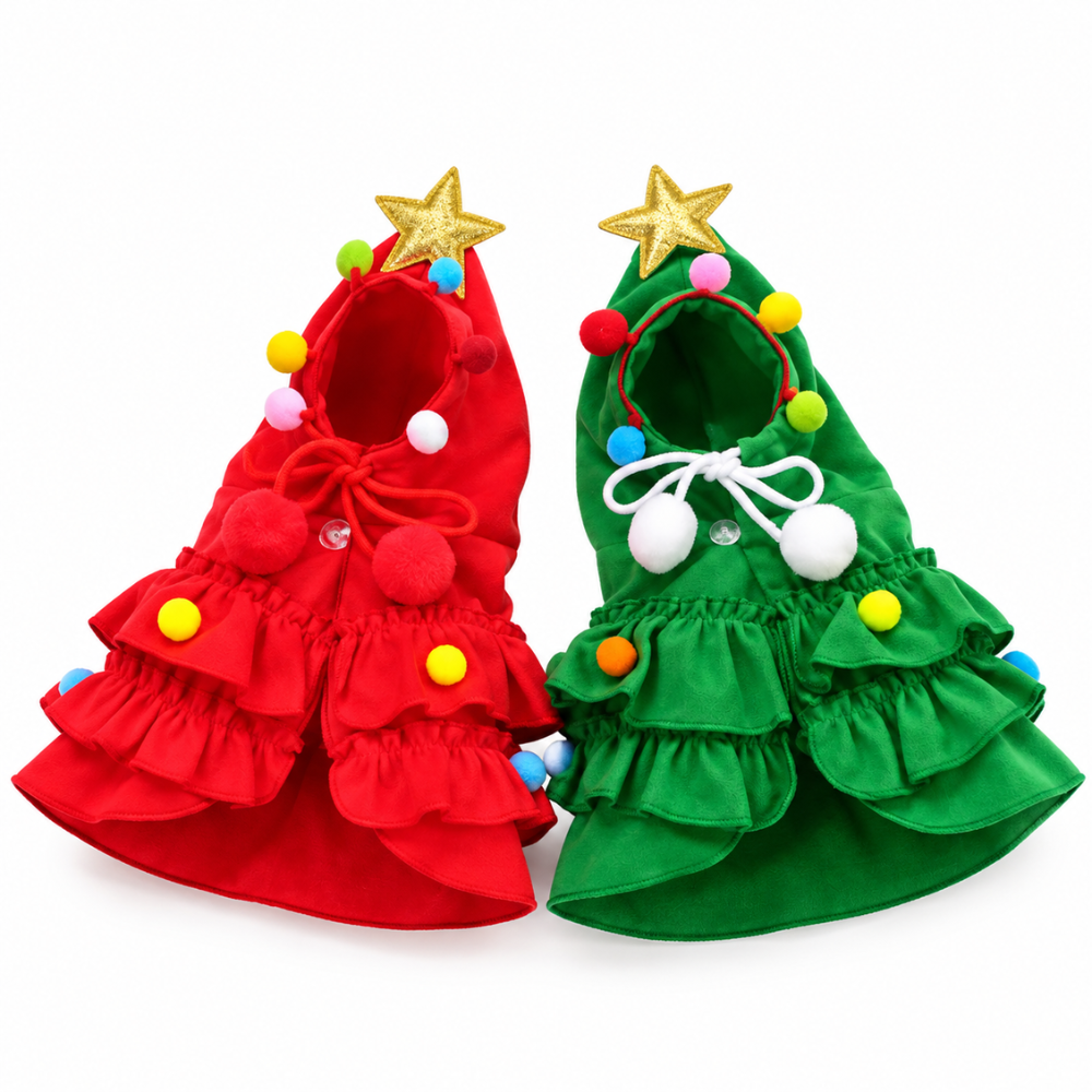 FestivePaws Christmas Tree Cape