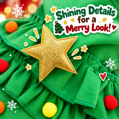 FestivePaws Christmas Tree Cape