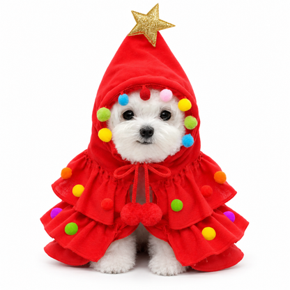 FestivePaws Christmas Tree Cape