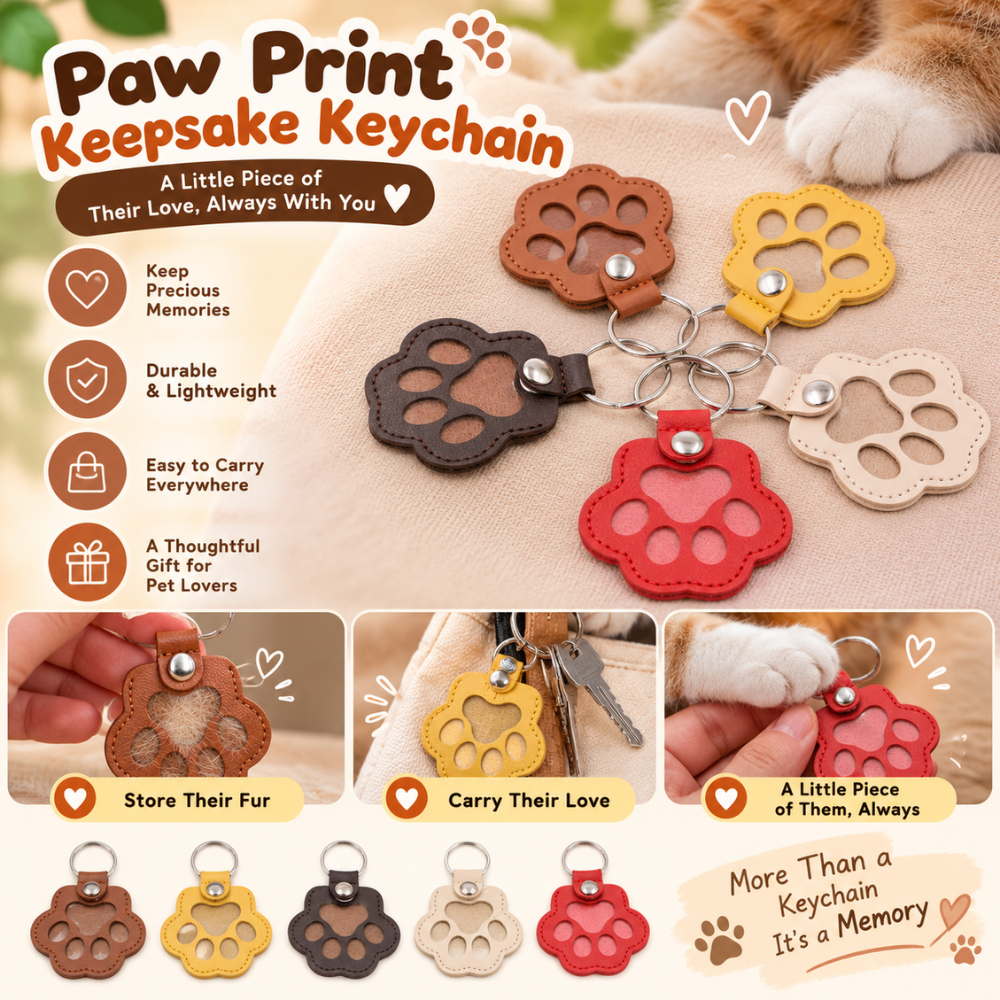 PawMemory Pet Memorial Keychain