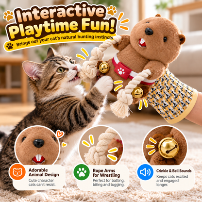 PawPals Cat Wrestling Glove Toy