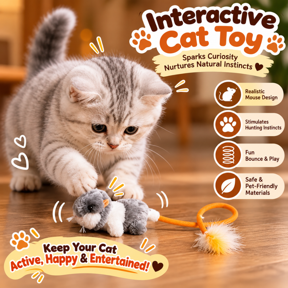 FlapMouse Interactive Cat Toy