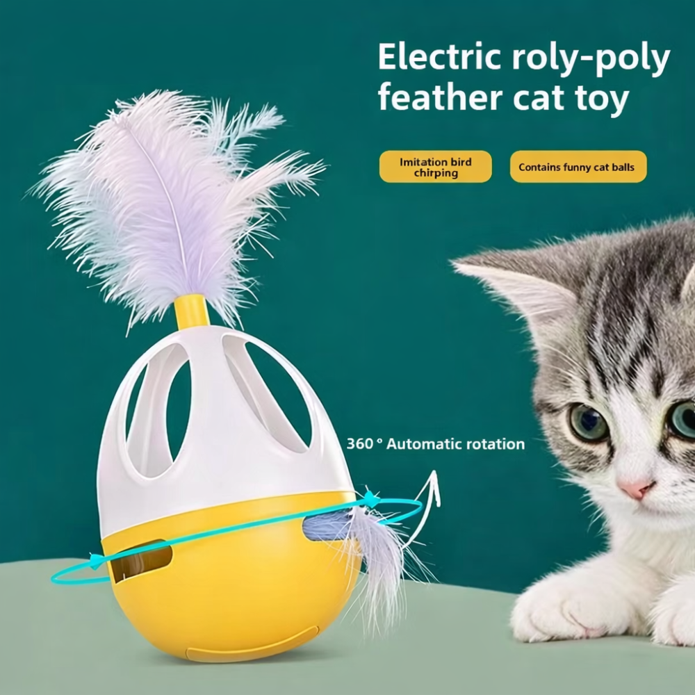 FeatherFizz Wobble Toy