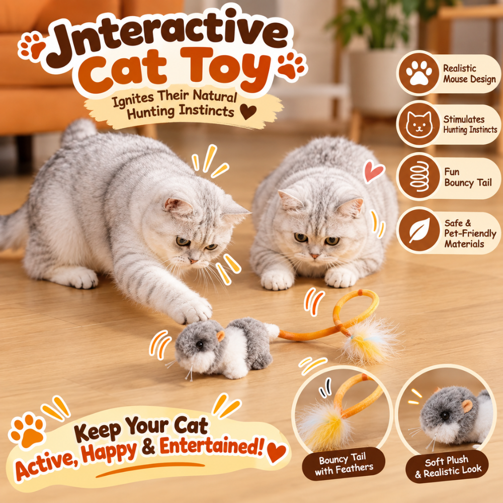 FlapMouse Interactive Cat Toy