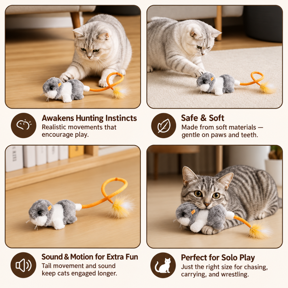 FlapMouse Interactive Cat Toy