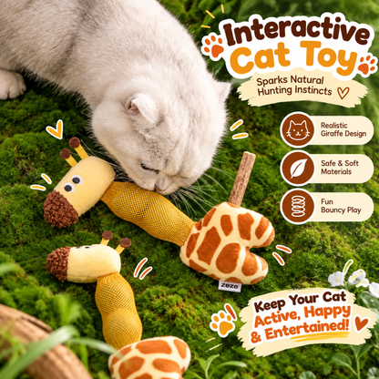 Giraffe Catnip Play Toy