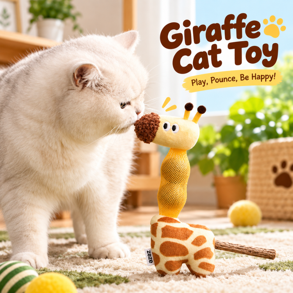 Giraffe Catnip Play Toy