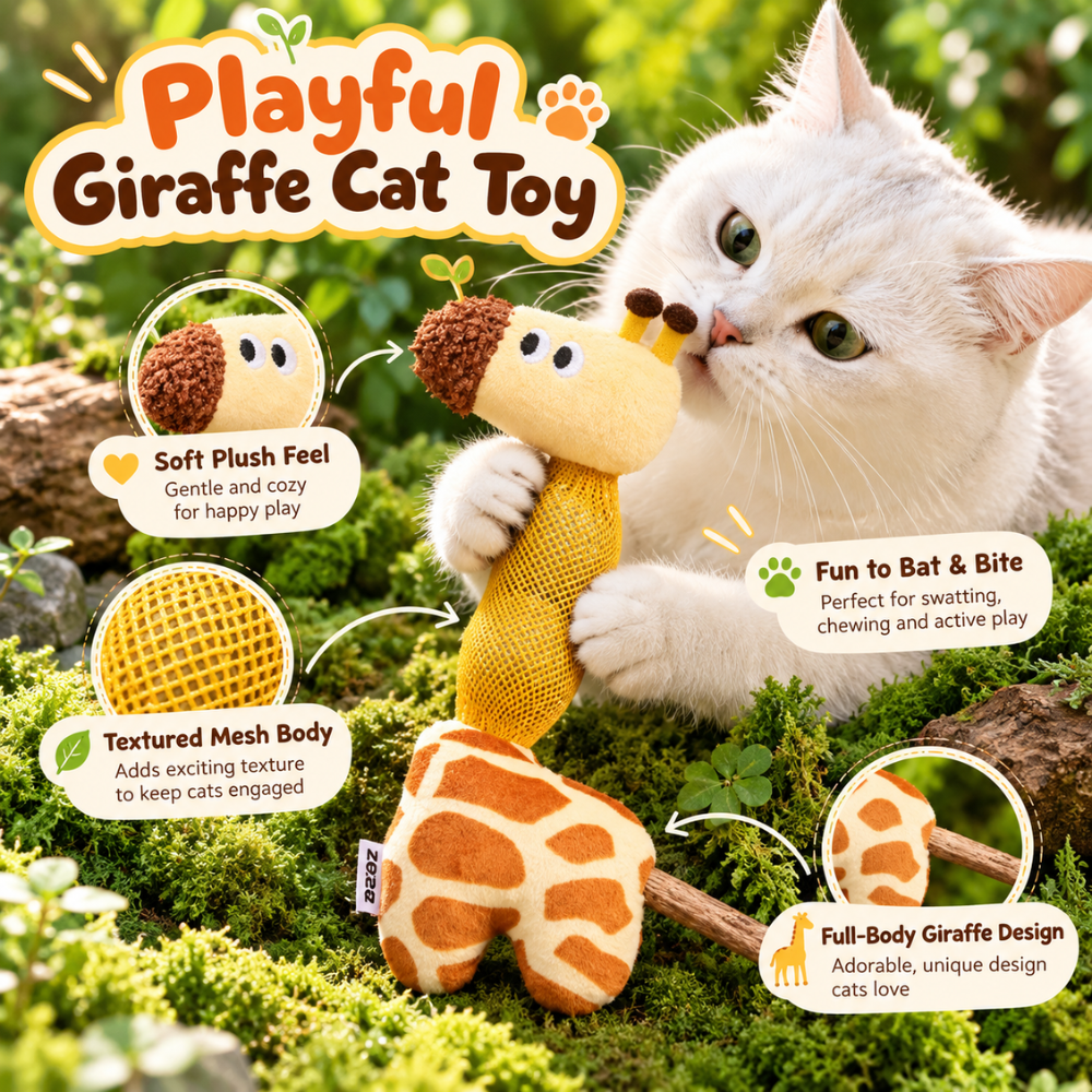 Giraffe Catnip Play Toy