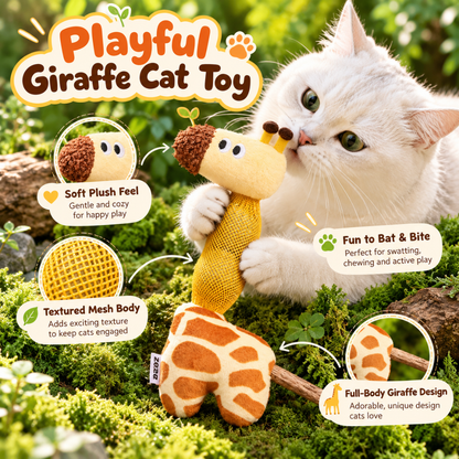 Giraffe Catnip Play Toy