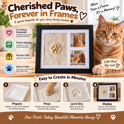 PawPrint Pet Keepsake Photo Frame