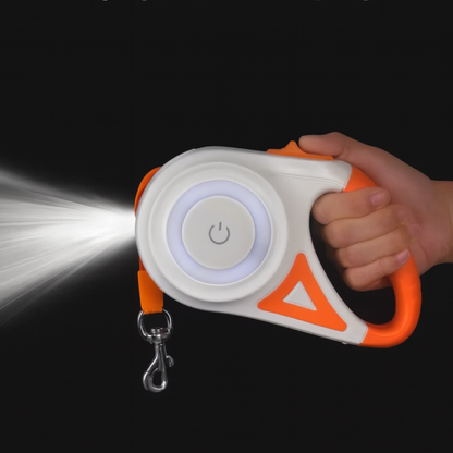 GlowStride Retractable Leash