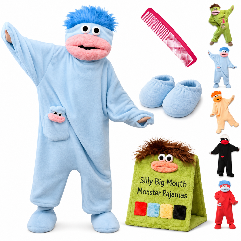Goofy Big Mouth Monster Pajama Onesie