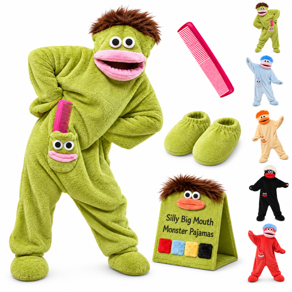 Goofy Big Mouth Monster Pajama Onesie