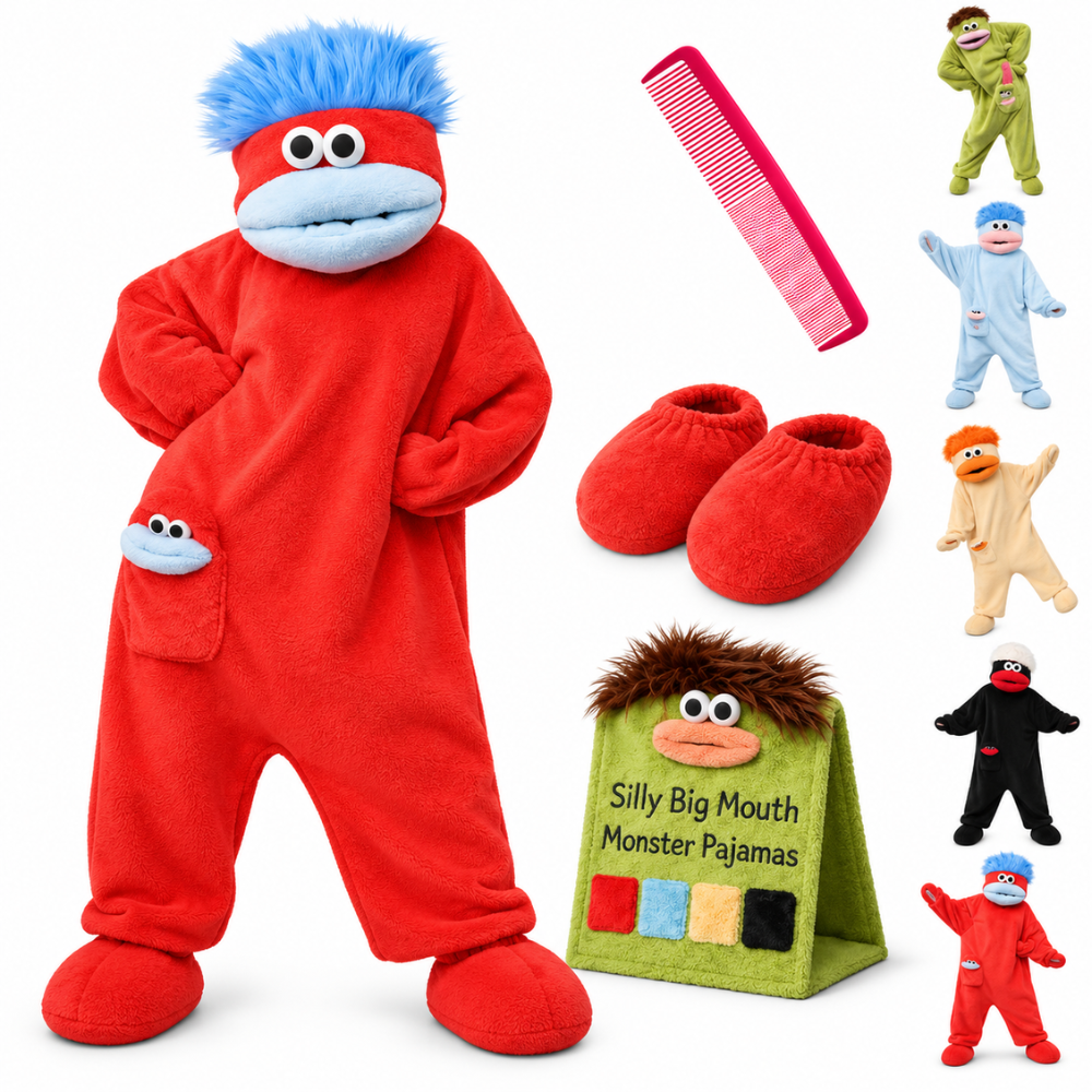 Goofy Big Mouth Monster Pajama Onesie