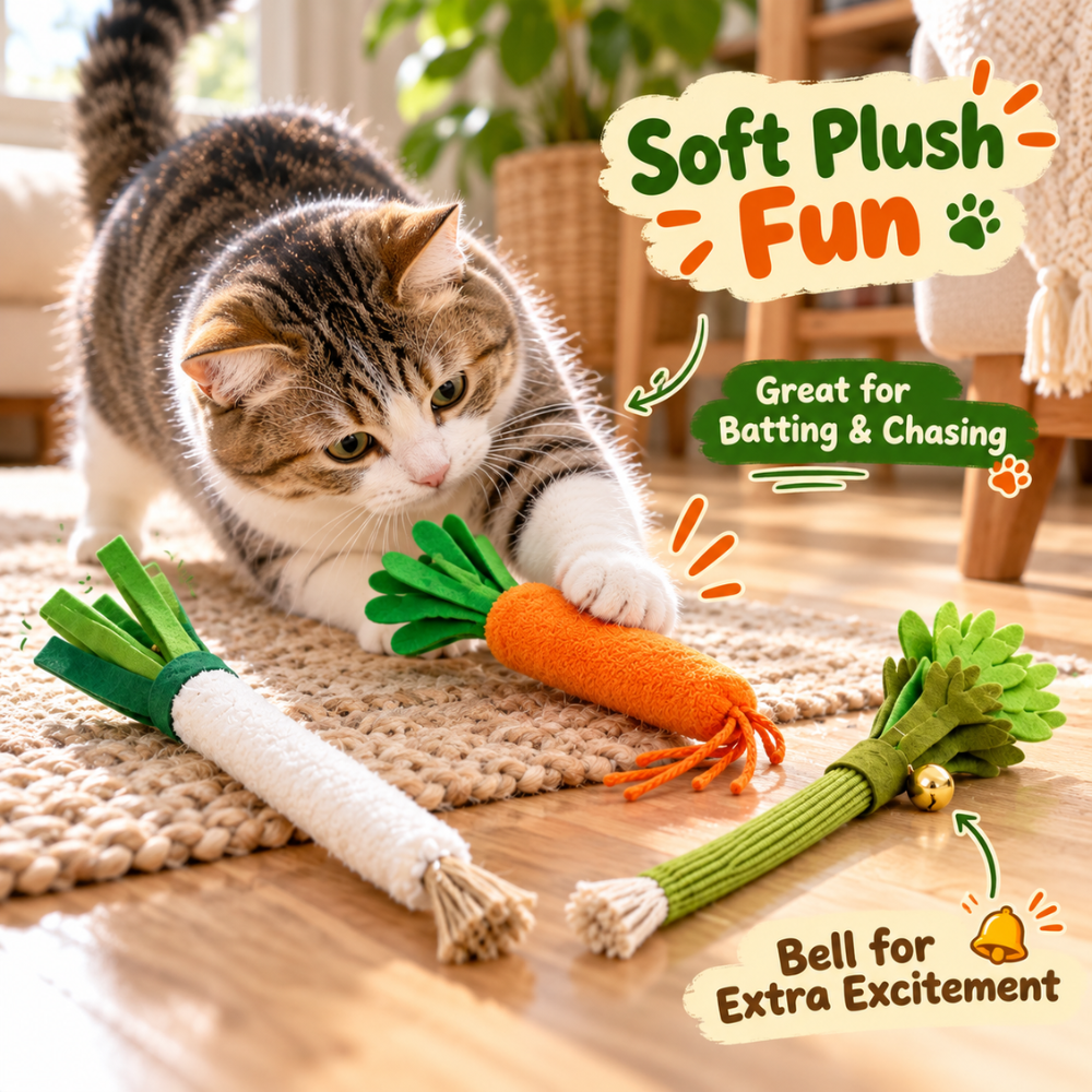 VeggieBite Cat Chew Toy