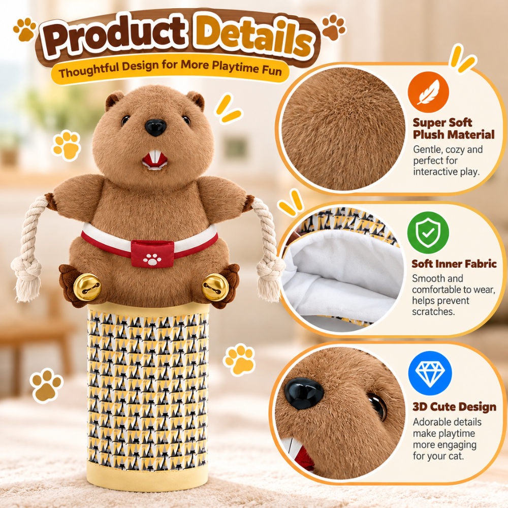 PawPals Cat Wrestling Glove Toy