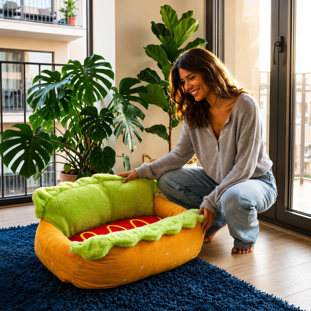 CozyPaws Corduroy Pet Bed