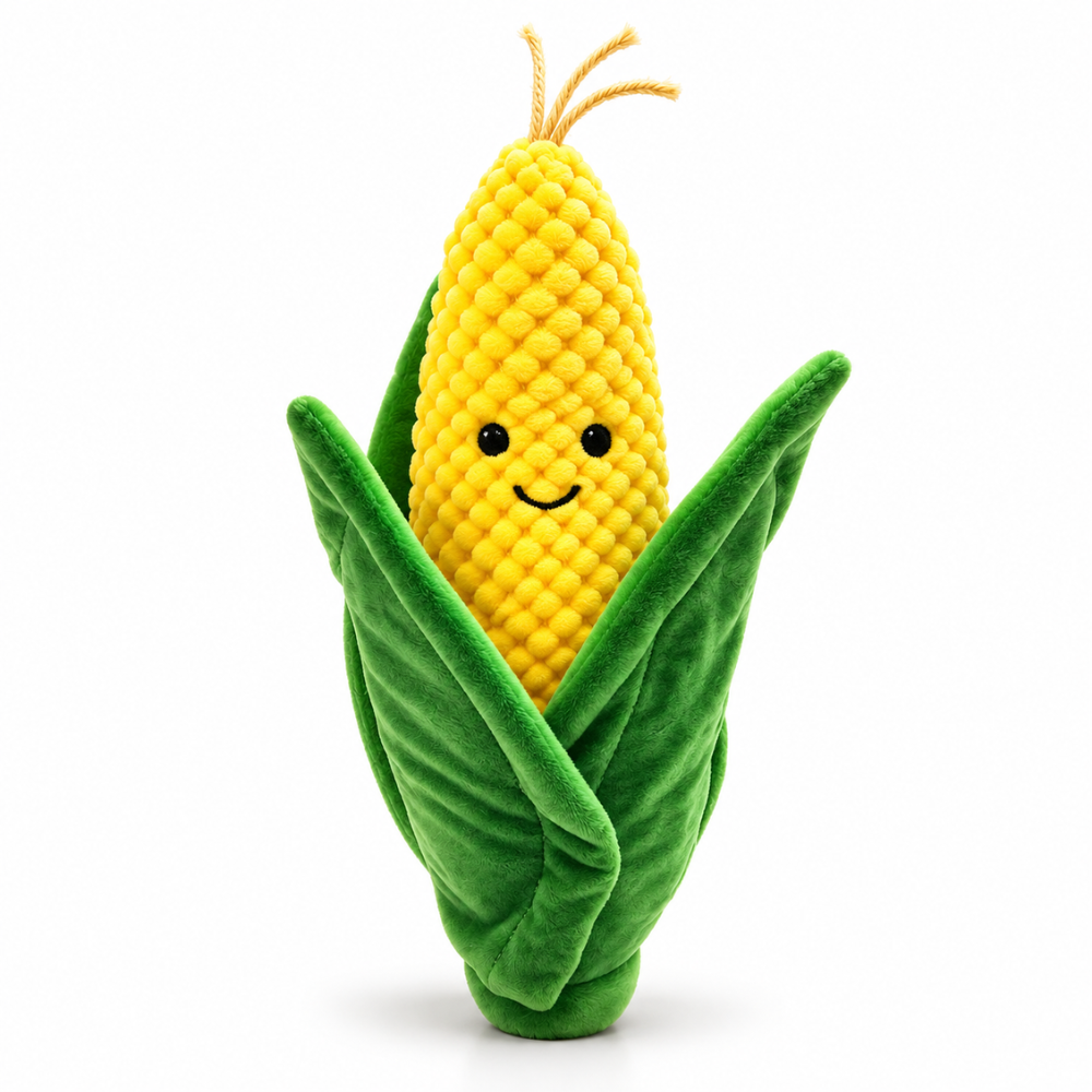 Happy Corn Squeaky Dog Toy