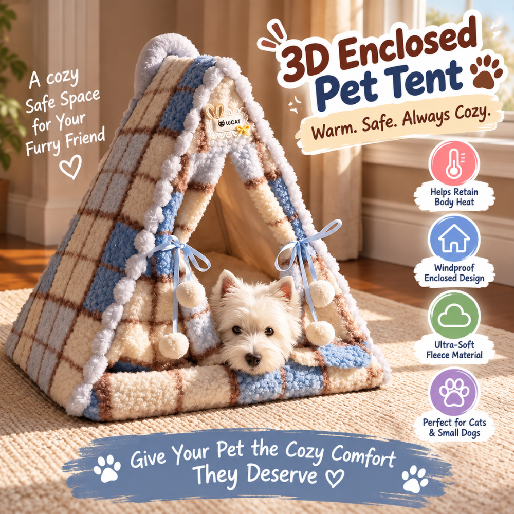 CozyTent Semi-Enclosed Pet Bed