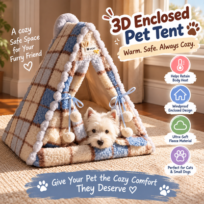 CozyTent Semi-Enclosed Pet Bed