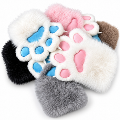 CozyPaws Fluffy Paw Gloves