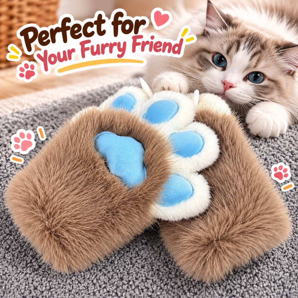 CozyPaws Fluffy Paw Gloves