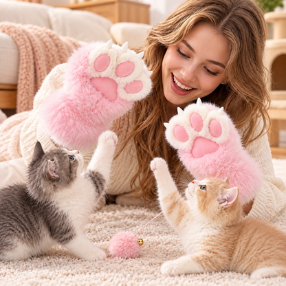 CozyPaws Fluffy Paw Gloves