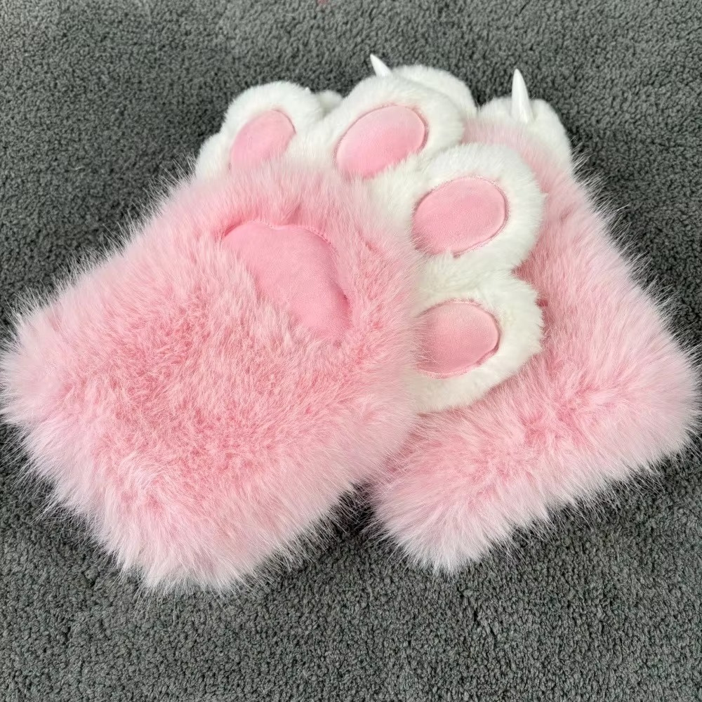 CozyPaws Fluffy Paw Gloves